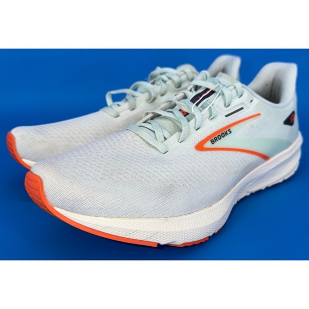 Brooks Launch 10 Men's Running Shoes Light Blue Orange Athletic Sneakers Size 10
